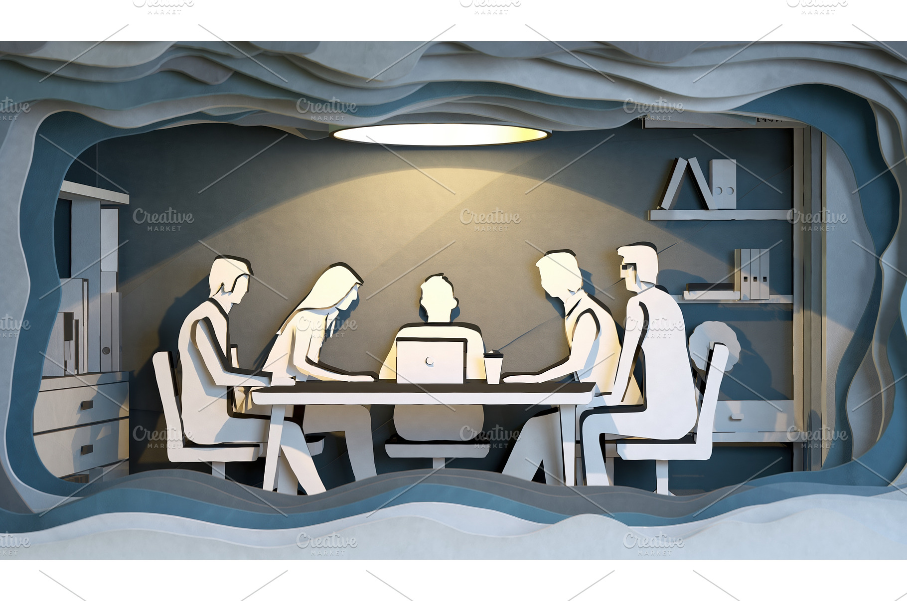 Stylized paper cutout image of five, a Person Photo by Igor Tichonow