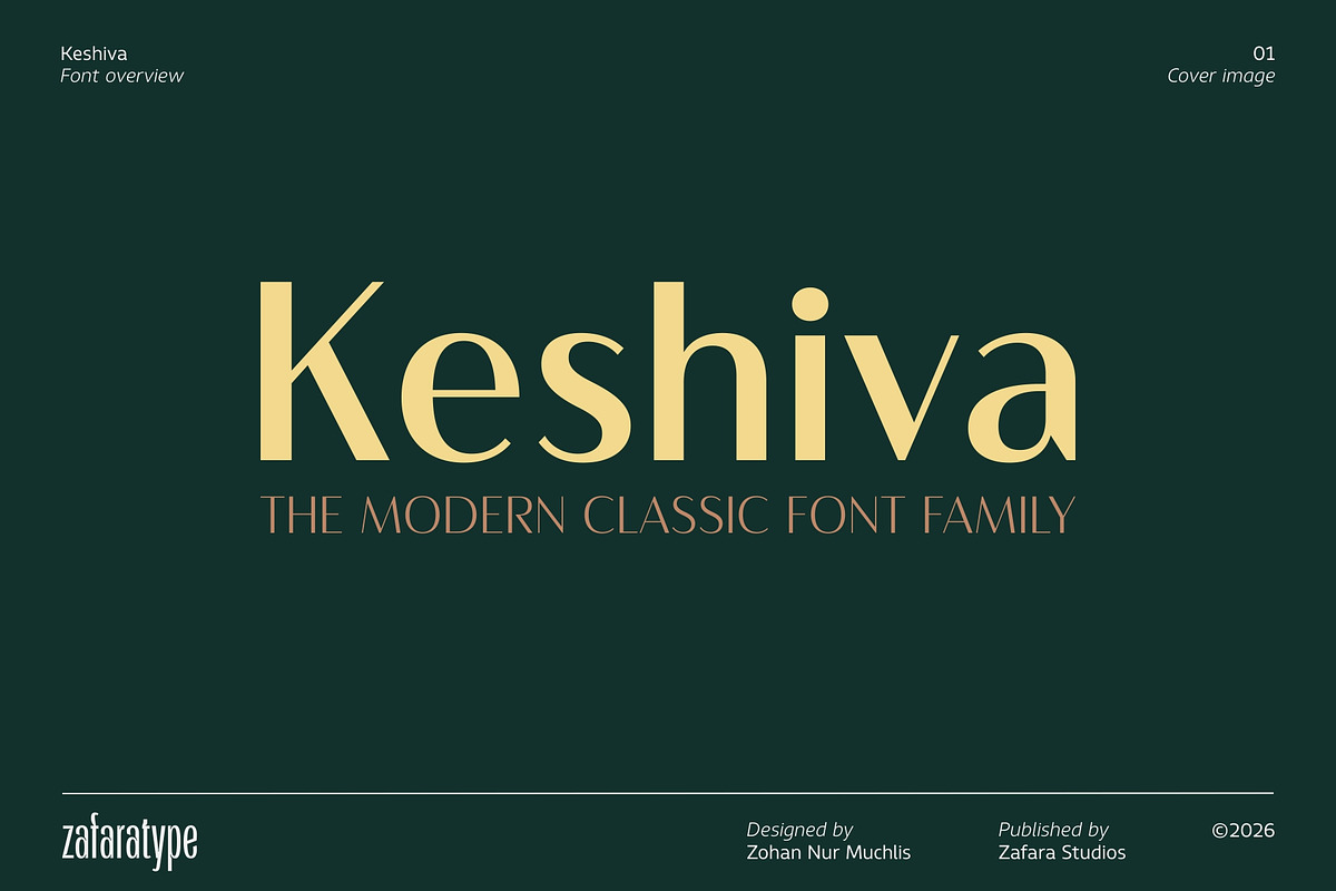 Keshiva, a Sans Serif Font by Zafara Studios (Photo 1 of 12)
