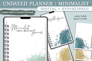 Undated Minimalistic Digital Planner, a Stationery Template by Brenda Avila Designs (Thumbnail 2 of 4)
