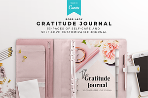 Gratitude Journal Planner Canva