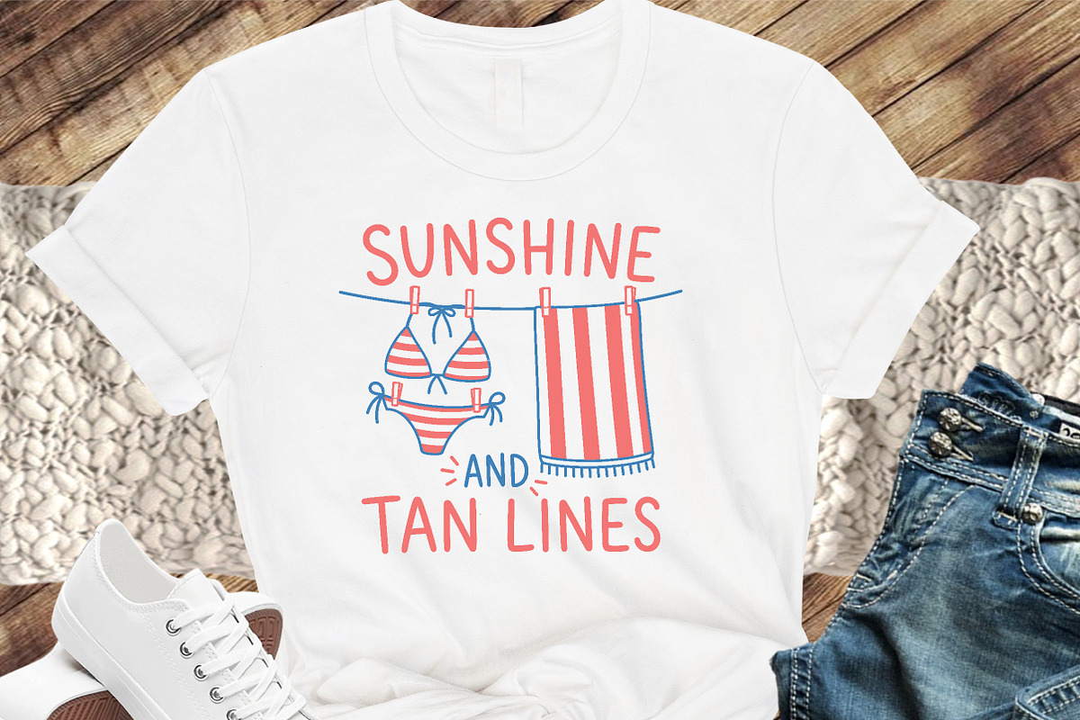 Sunshine and Tan Lines PNG, an Illustration by Canvas Craft (Photo 2 of 6)