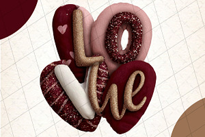Valentine's Day Love Png, an Illustration by DreamCafeArt