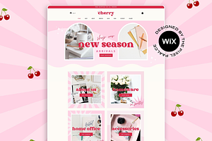 Wix Template Pink Cherry, a Wix Template by The Pixel Palace