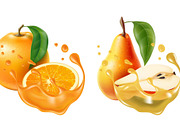 Ripe fruit. Orange and apple, a Food Illustration by Vectorbuum (Thumbnail 2 of 3)