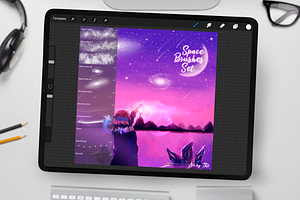 Space Brushes Set For Procreate
