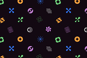Brutalism shapes set + backgrounds, a Decorative Illustration by PaperTrident (Thumbnail 7 of 9)