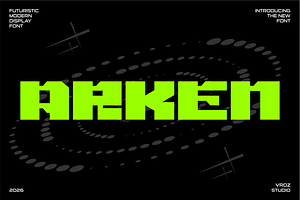 Arken – Modern Futuristic Font