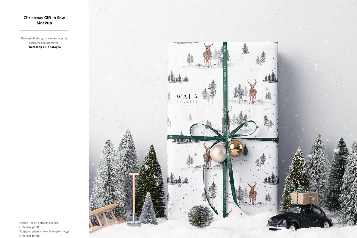Christmas Decor & Wrapping Mockup, a Packaging Mockup by creatsy5 (Photo 24 of 26)