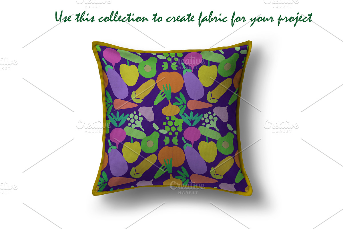 Vegan Food | Patterns and more, a Food Illustration by Retro Graphic Box (Photo 9 of 9)
