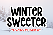 Winter Sweeter | Script Font, a Script Font by Scratchones (Thumbnail 1 of 8)