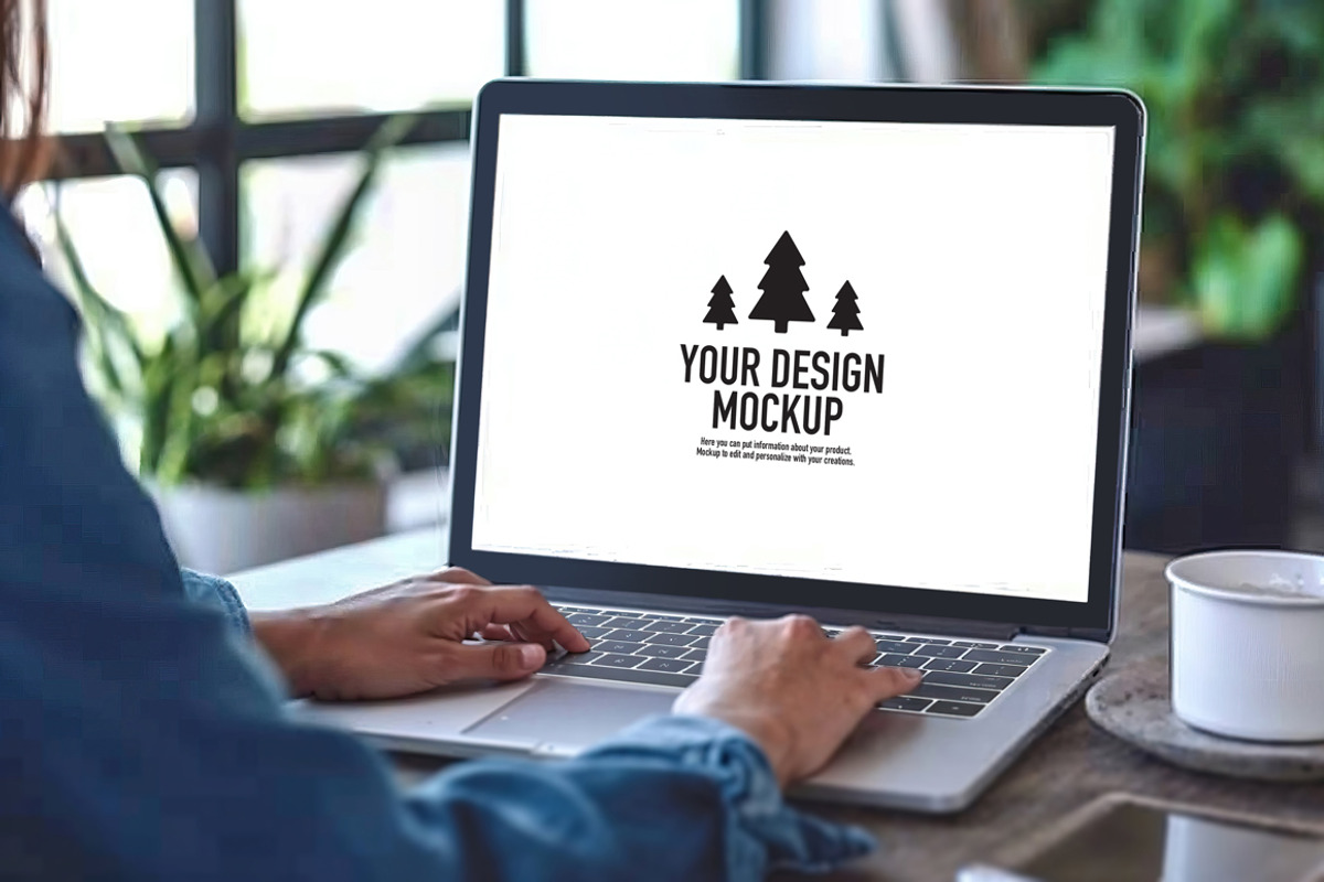 Mockup of a laptop computer, a Mac Mockup by OSORIOartist