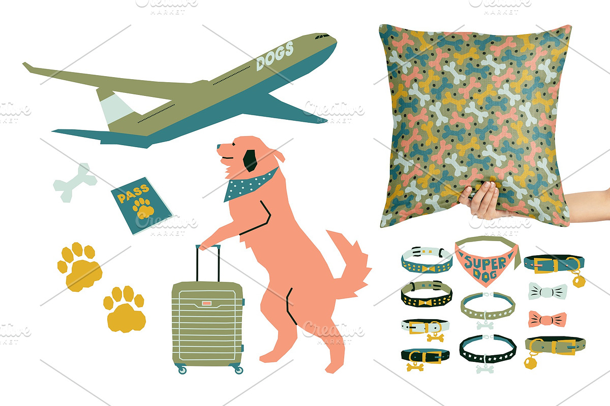 Dogs Life Patterns & Characters, a Pattern Graphic by MarynArts (Photo 4 of 5)