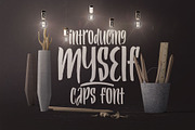 Myself Caps Font, a Font by DesignSomething (Thumbnail 1 of 5)