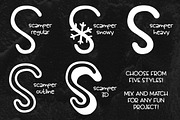 Scamper - a five-font family, a Sans Serif Font by Missy Meyer (Thumbnail 8 of 8)