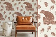 Linocut Animals rustic patterns, an Animal Illustration by Carpet Tapete Pretzel (Thumbnail 17 of 17)