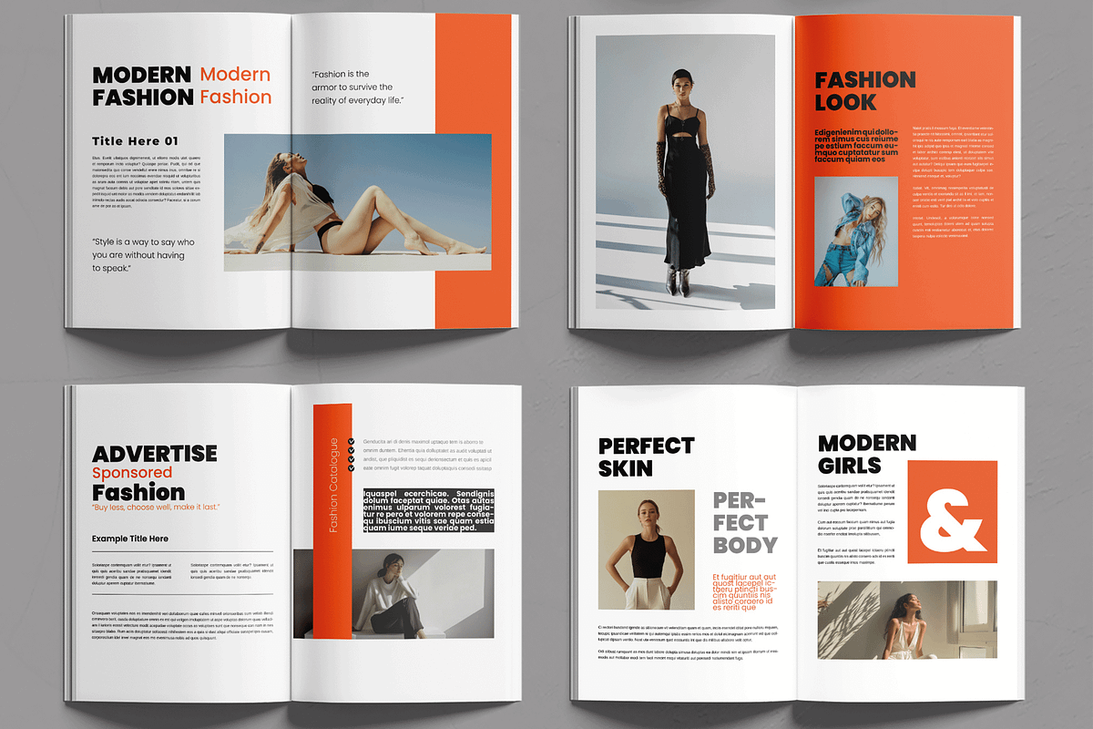 Fashion Magazine Design Layout, a Magazine Template by MightyDesign (Photo 3 of 6)