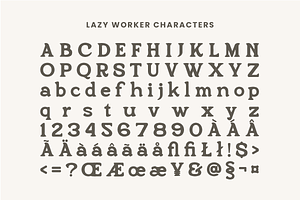 Lazy Worker - Modern Retro Serif