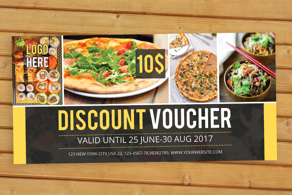 Discount Voucher, a Card Template by Creative designer