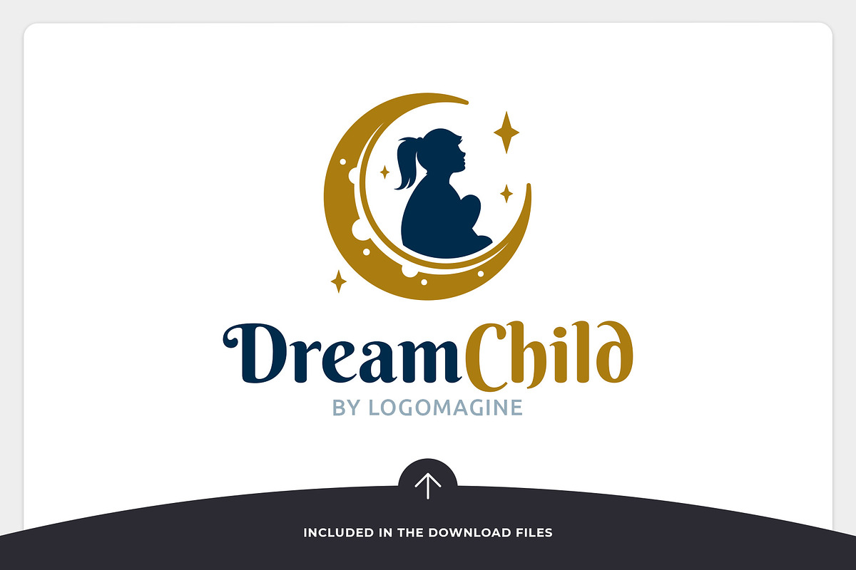 Dream Child - Girl Logo Template, a Branding & Logo Template by LOGOMAGINE (Photo 6 of 16)