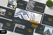 Real Estate Minimalist Powerpoint, a Presentation Template by nyilstudio (Thumbnail 1 of 6)