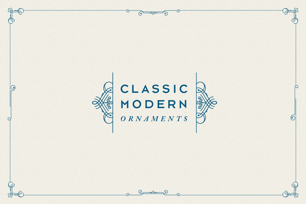 Classic Modern Ornaments