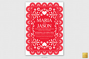 Mexican Wedding Invitation | CANVA, a Templates & Theme by Creative Market (Thumbnail 1 of 2)