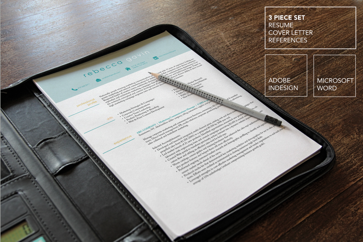 Marketing Resume | Modern Template, a Resume Template by Scribbled Napkin Design (Photo 1 of 5)