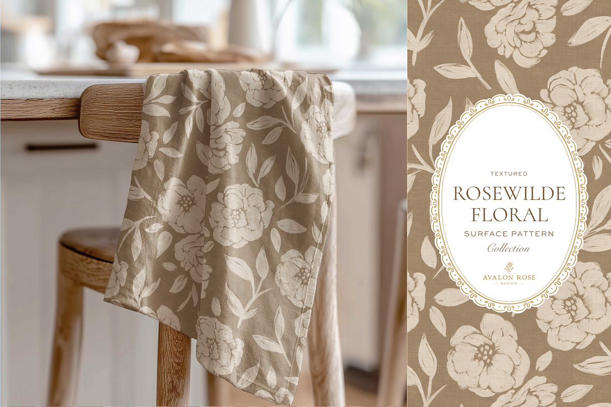 Cottage Rose Seamless Patterns, a Pattern Graphic by Eclectic Anthology (Photo 18 of 18)