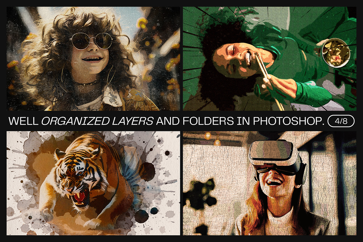 12 Photo Effect Templates, a Layer Style Add-On by iDoodle Studio (Photo 4 of 6)