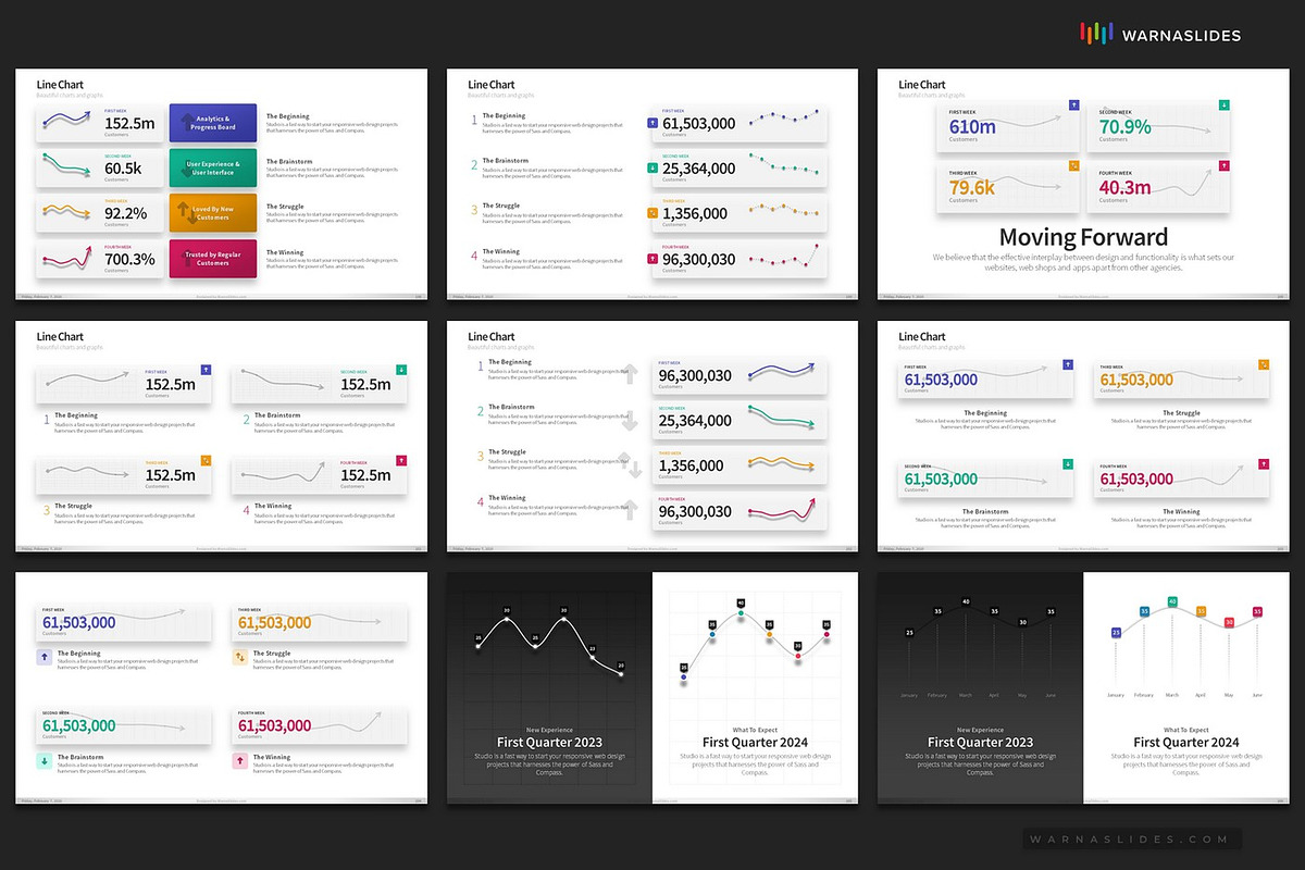 PowerPoint Charts & Graphs, a Presentation Template by Warna Works (Photo 29 of 40)