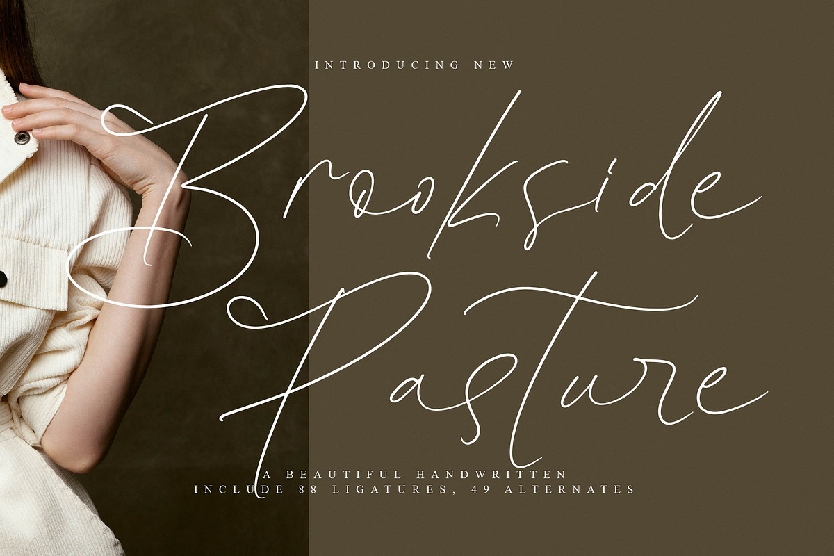 Brookside Pasture, a Handwritten Font by operatype.co (Photo 1 of 15)