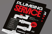 Plumbing Service Flyer, a Flyer Template by graphicook (Thumbnail 2 of 3)