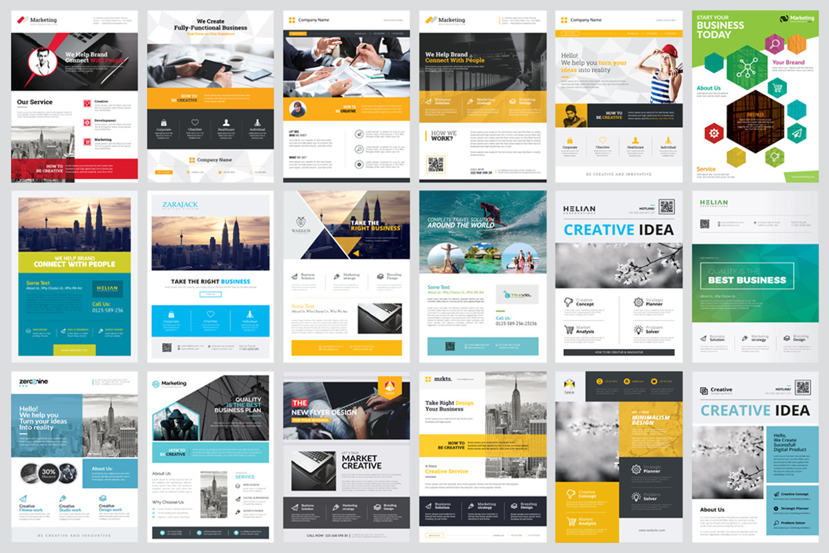 Corporate Business Flyers Bundle, a Flyer Template by GoldenPixelStudio (Photo 9 of 21)