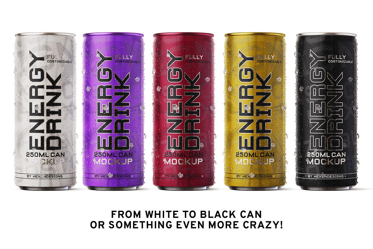 Energy Drink Mockup, a Packaging Mockup by HexenDesigns (Photo 8 of 11)