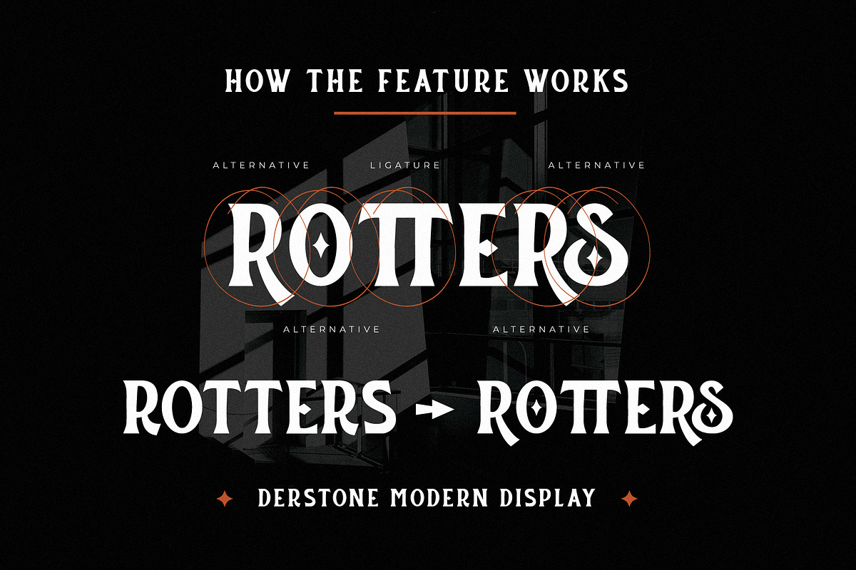 Derstone - All Caps Display Serif, a Serif Font by Lettermine (Photo 7 of 9)