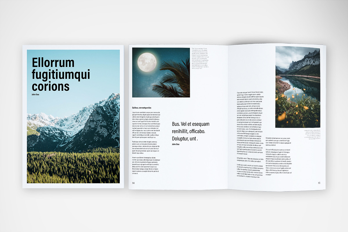 Clean and Elegant Magazine Template preview 5