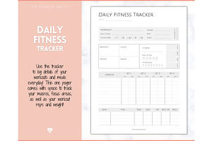 20 Page Fitness Planner Bundle!