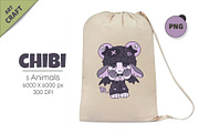 Chibi animals 11. Tshirt, PNG, an Animal Illustration by KENO Mascots (Thumbnail 5 of 6)
