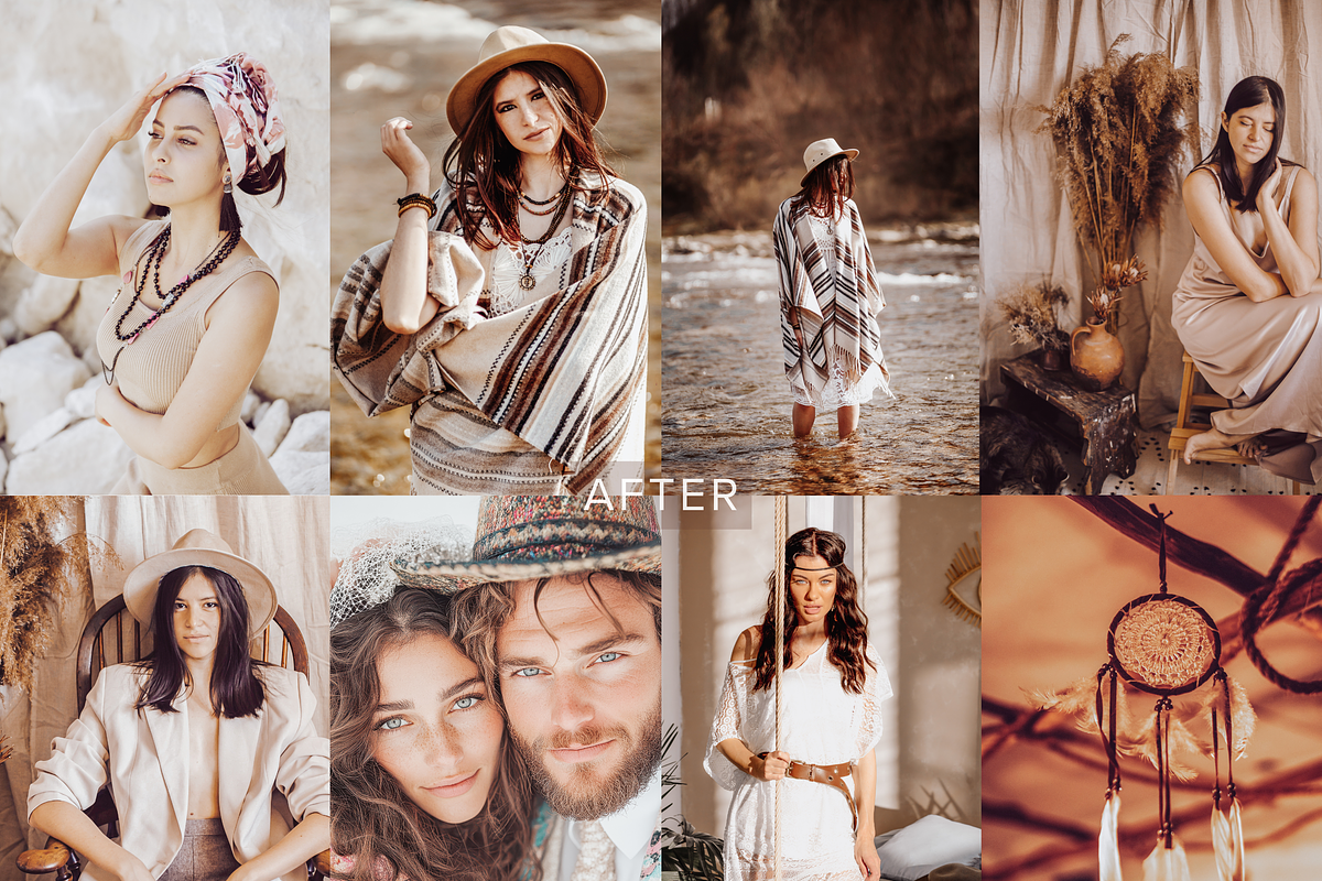 14 Bohemian Lightroom Presets, a Preset Add-On by RamsaGraphi (Photo 3 of 10)