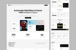 Ai Automation WorkFlow Landing Page, a Landing Page Template by Hammad Arif