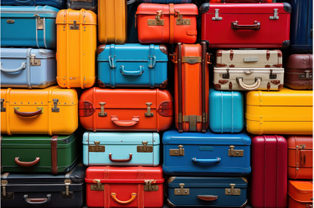 Sturdy Colorful travel suitcase, a Holiday Photo by Ylivdesign