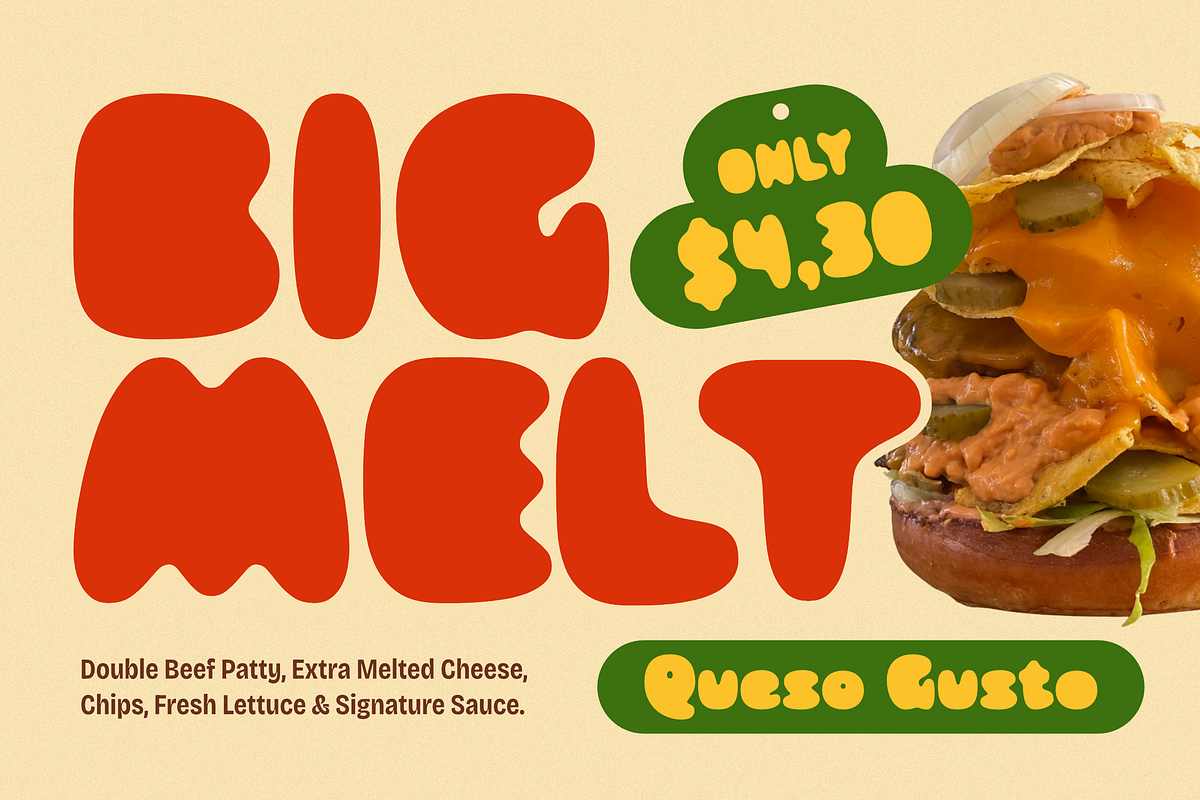 Crumb Buns - Retro Chunky Sans Font, a Sans Serif Font by Typia Nesia (Photo 3 of 12)