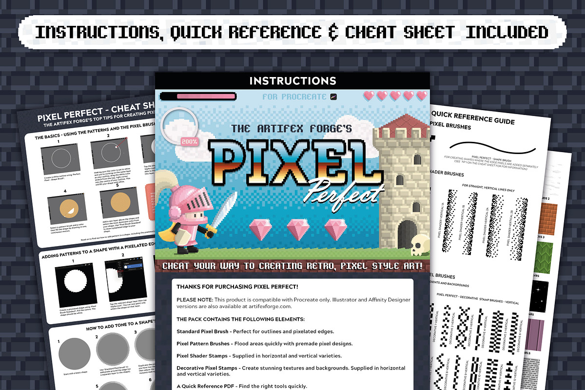 Pixel Perfect - 8-bit Tool Kit, a Brush Add-On by The Artifex Forge (Photo 14 of 14)