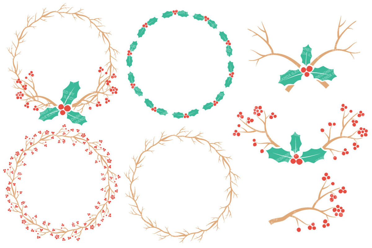 Cherry Bomb Christmas Holly, an Illustration by Amanda Ilkov (Photo 3 of 5)