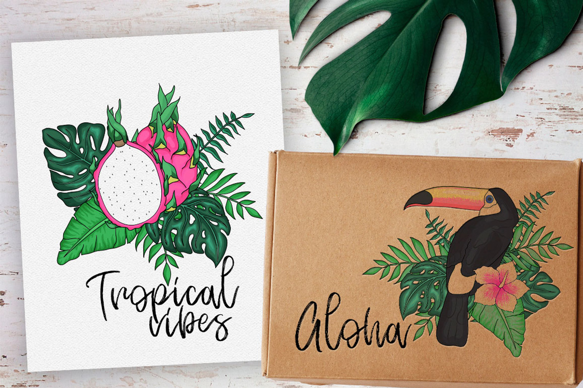 Tropics Forever! Vector set, an Animal Illustration by CallMeStasia (Photo 2 of 7)