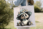 Whimsical Easter Panda Clipart PNG, an Illustration by Canvas Craft (Thumbnail 6 of 7)