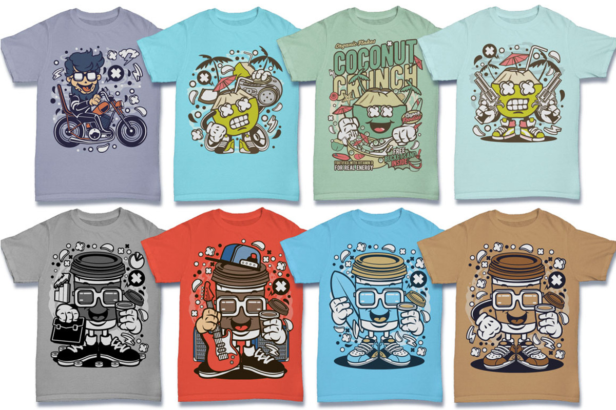 Cartoon Vector 6 Design Bundle, an Illustration by roach_graphic (Photo 7 of 29)
