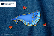 Enamel Pin Template, a Marketing Template by Andrew Skoch Design (Thumbnail 4 of 5)