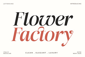 Flower Factory - Stylish Modern Seri