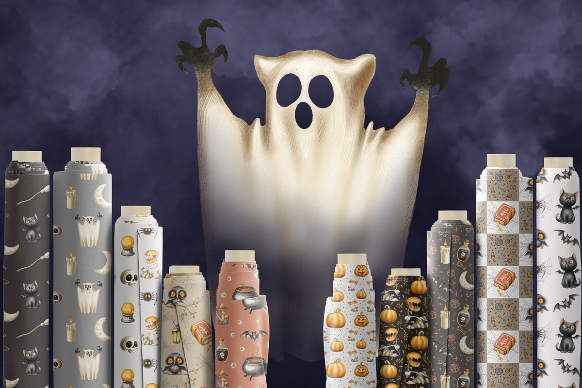 Magical Lemur Halloween Set, an Illustration by IrynaPanashii (Photo 10 of 10)